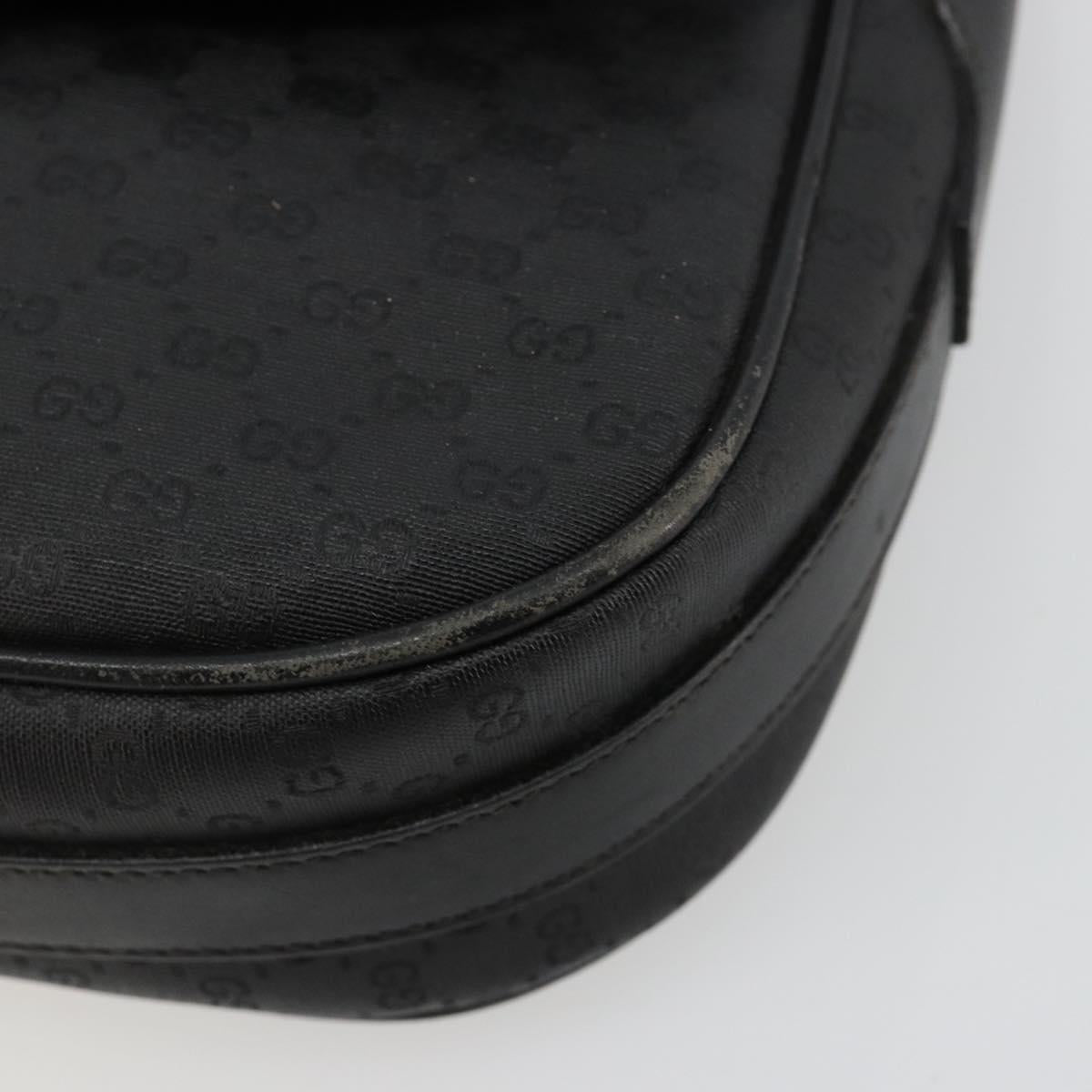 GUCCI Micro GG Supreme Web Sherry Line Bag PVC Black 001 115 0914 Auth 182409