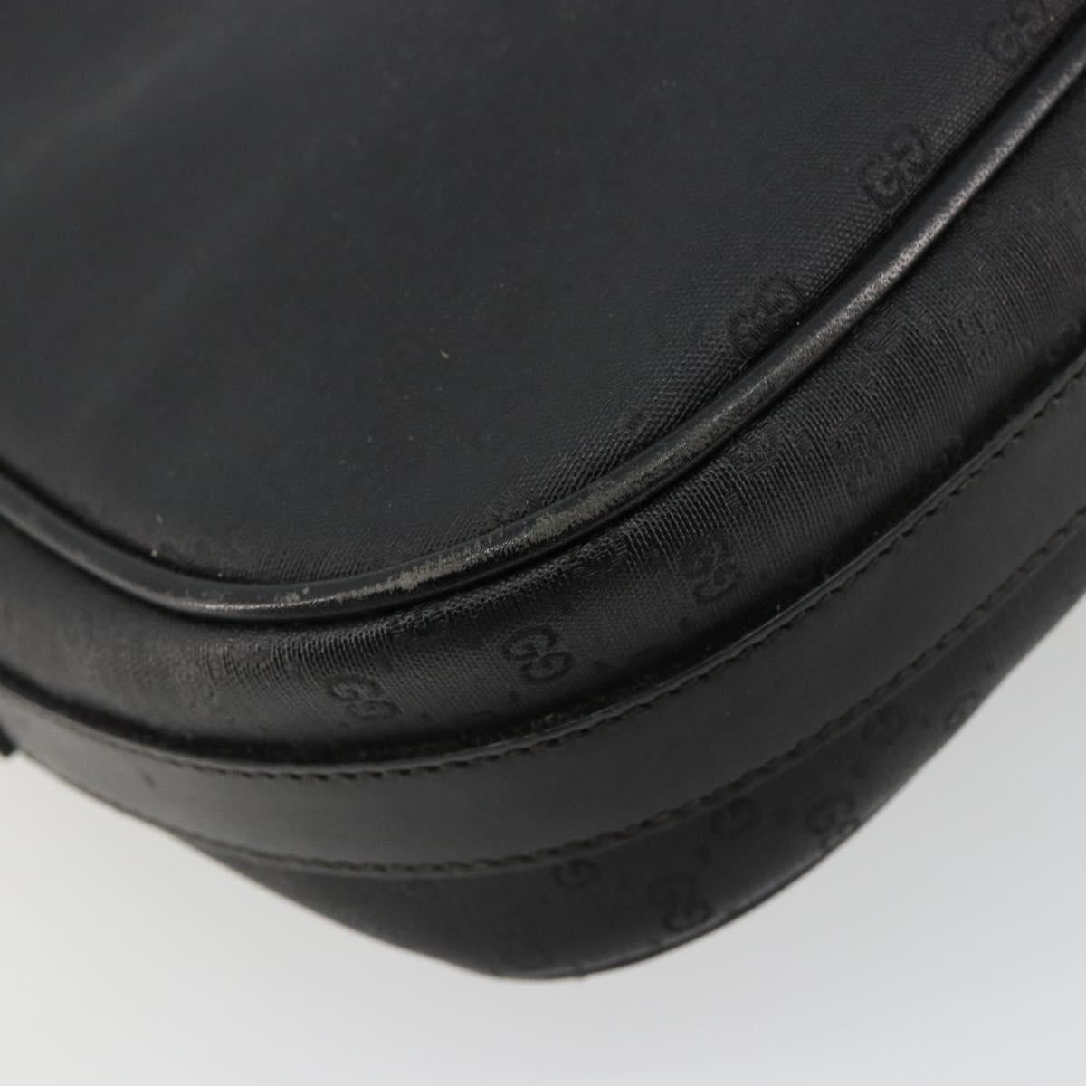 GUCCI Micro GG Supreme Web Sherry Line Bag PVC Black 001 115 0914 Auth 182409
