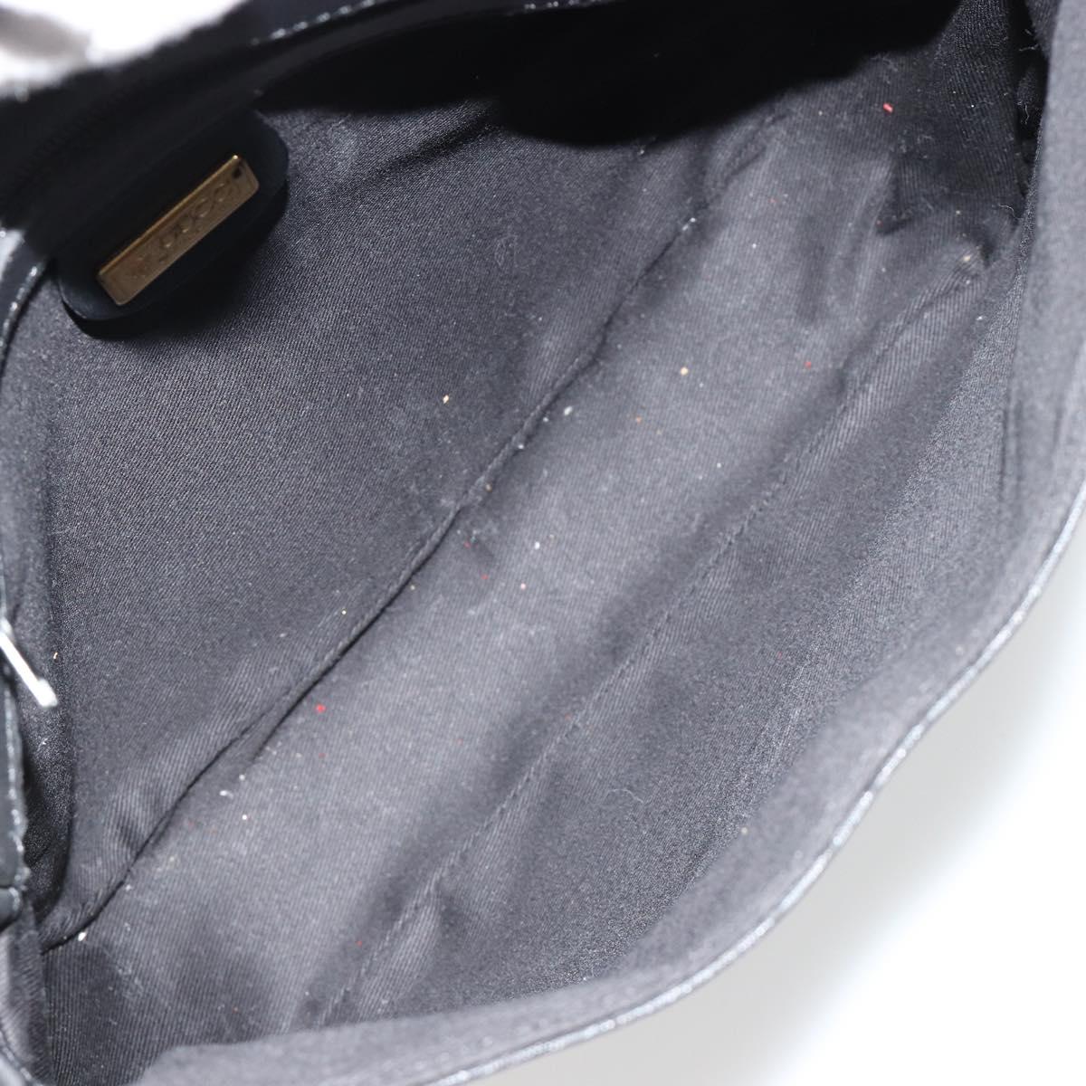 GUCCI Micro GG Supreme Web Sherry Line Bag PVC Black 001 115 0914 Auth 182409