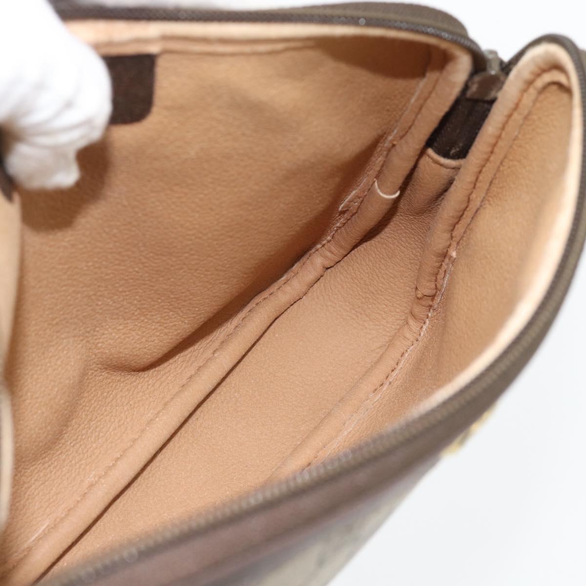 GUCCI GG Supreme Shoulder Bag PVC Beige Gold 97 02 068 Auth 182410