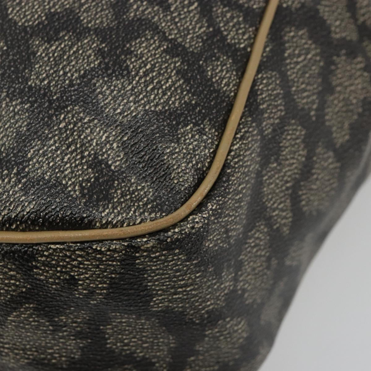 SAINT LAURENT Tote Bag PVC Canvas Brown Auth 182427