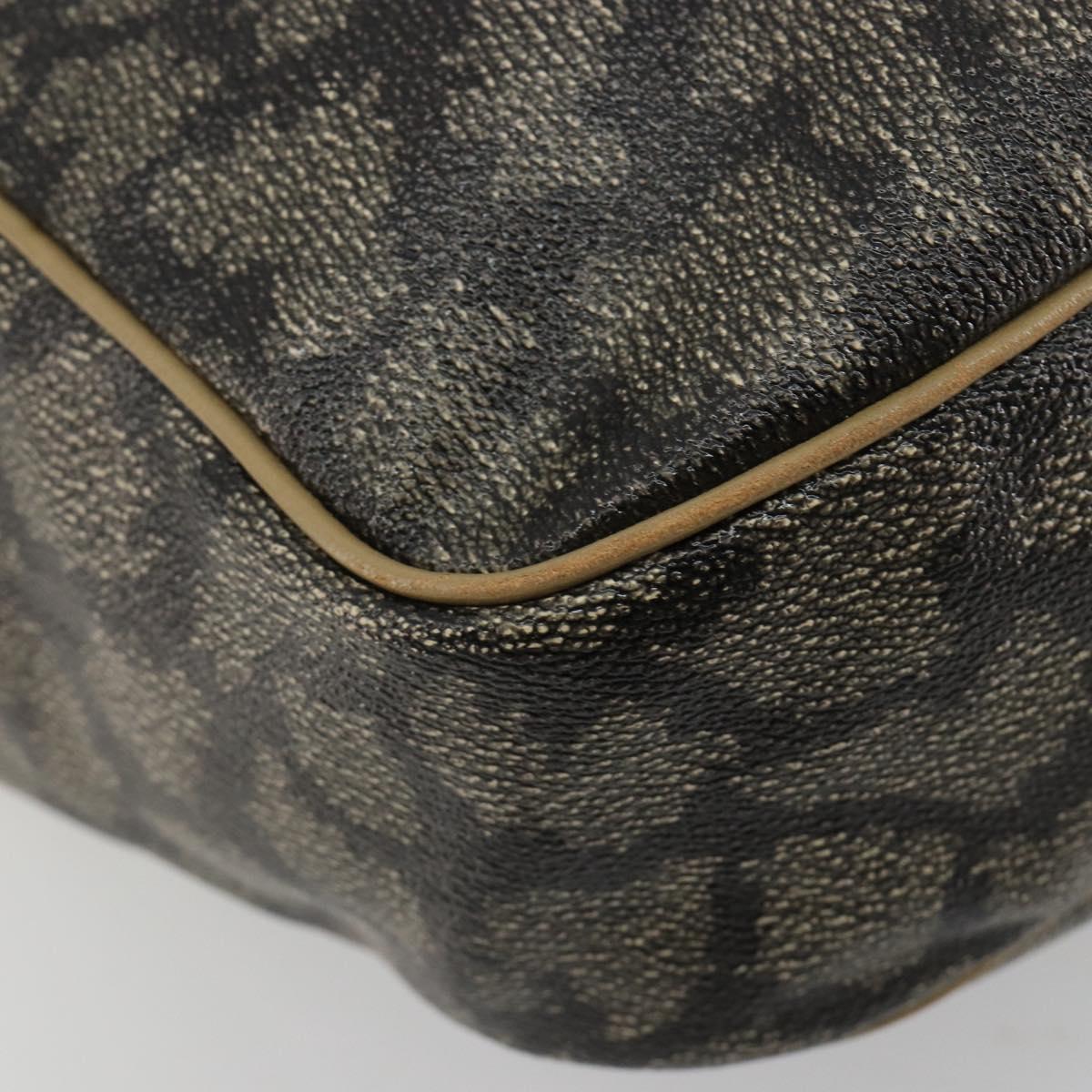 SAINT LAURENT Tote Bag PVC Canvas Brown Auth 182427