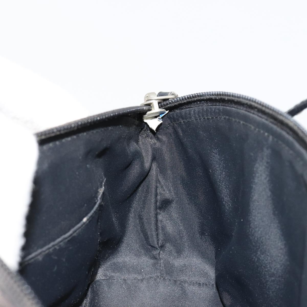 Christian Dior Street Chic Mini Trotter Canvas Bag Brown Silver Auth 182435A