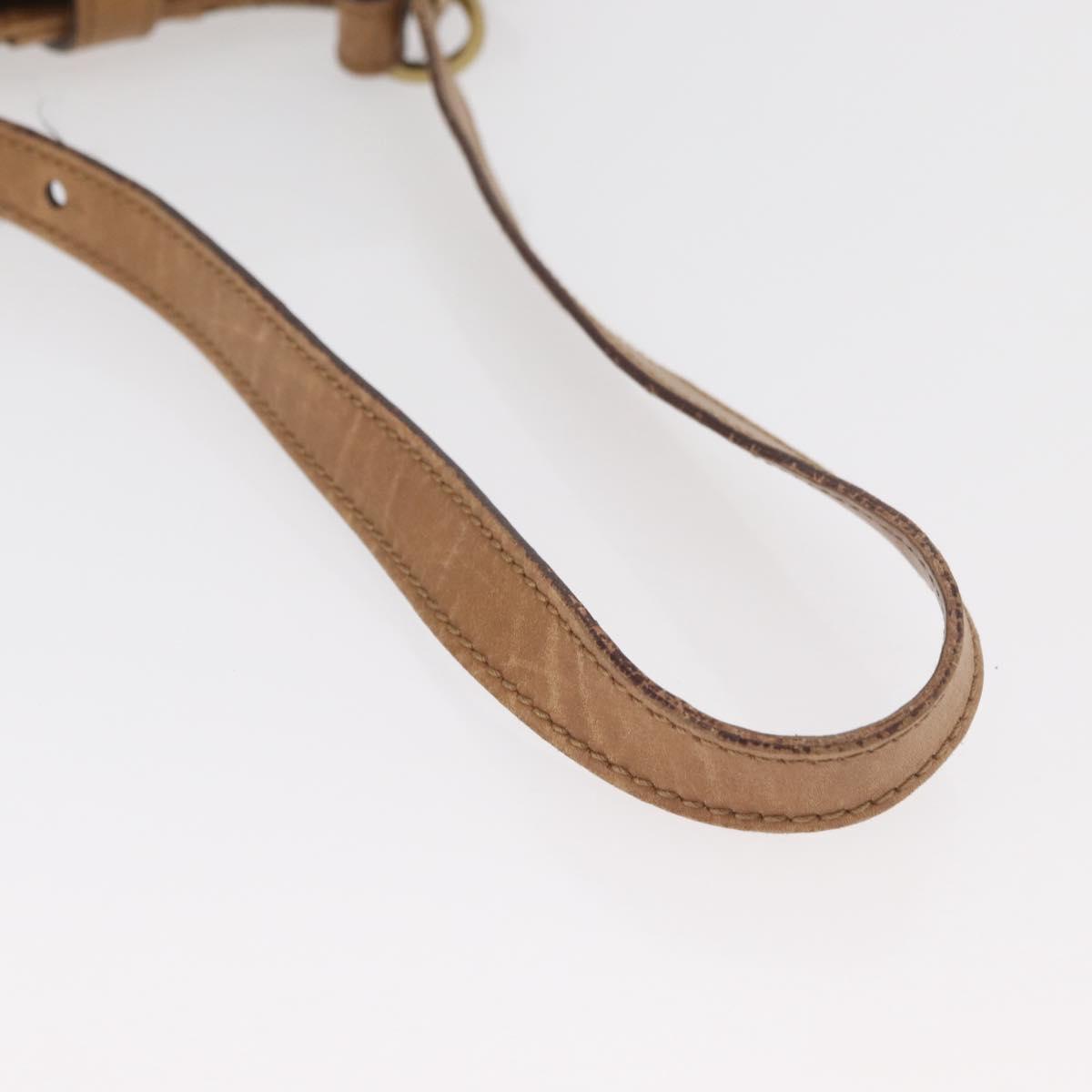 GUCCI GG Canvas Shoulder Bag Beige Gold 110292 Auth 182469