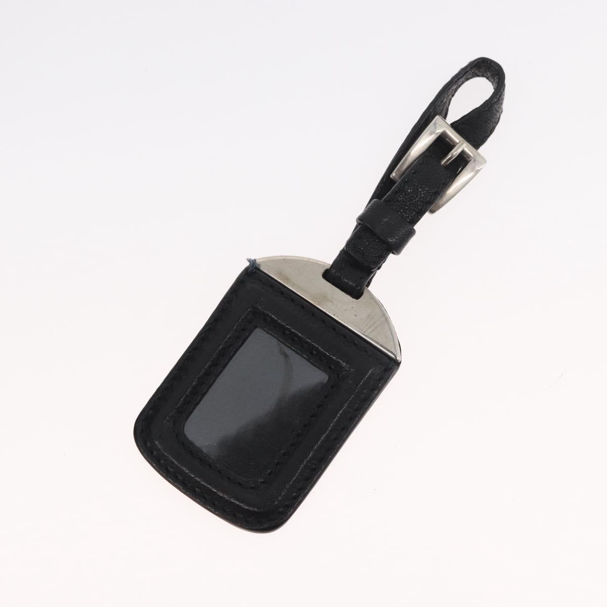 PRADA Hand Bag Nylon Black Silver Auth 182500V