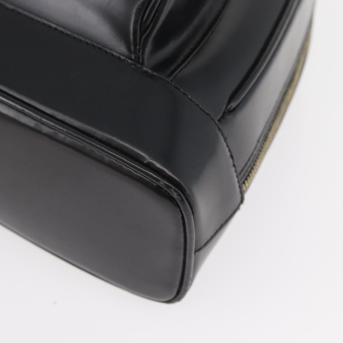 GUCCI Bamboo Body Bag Patent leather Brown Gold 003 3444 0127 Auth 182503