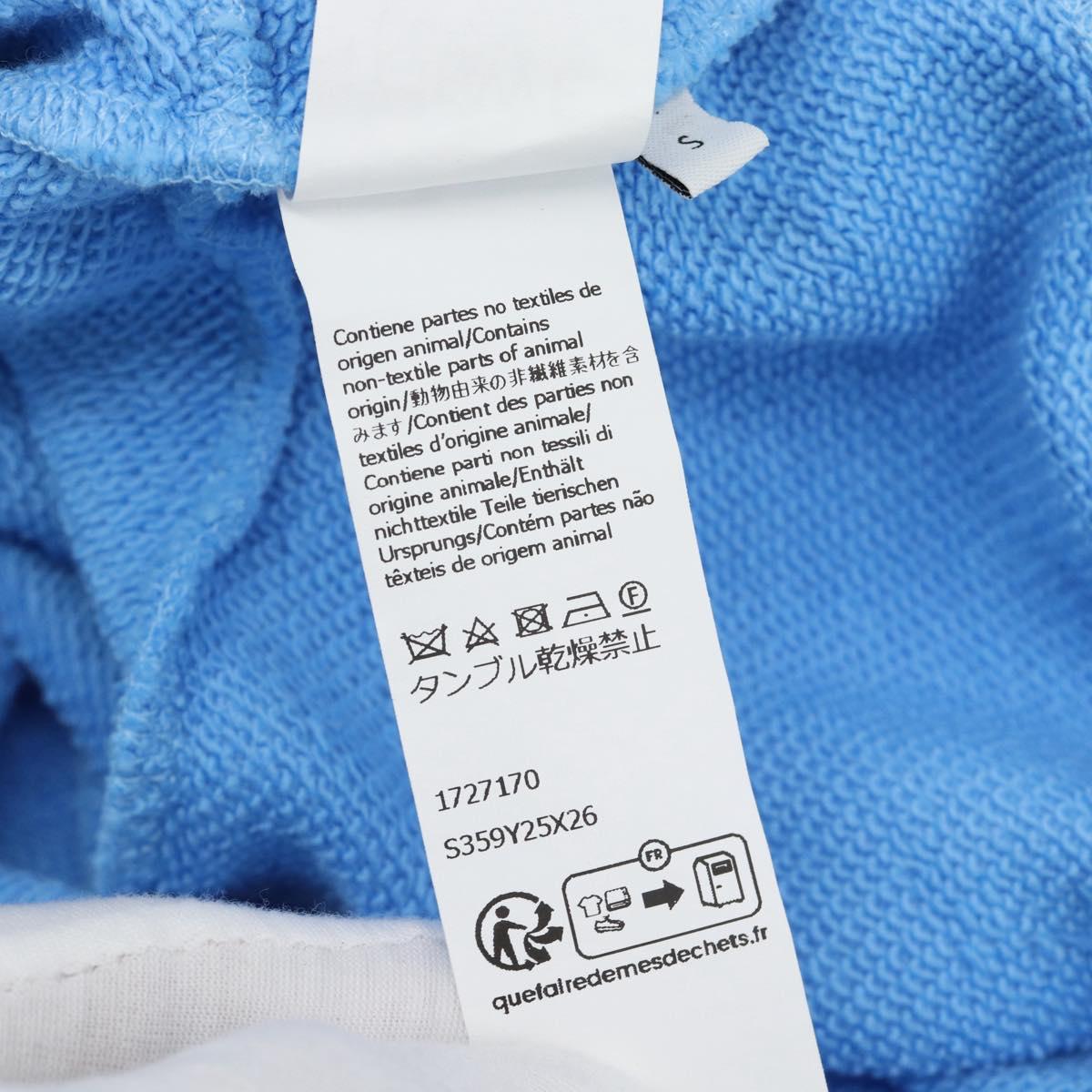 LOEWE Cropped Hoodie cotton S Light Blue Auth 182565M