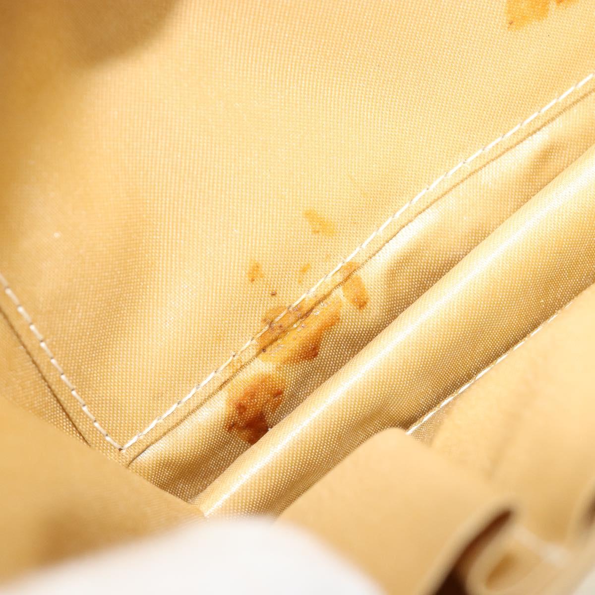 CHANEL Chain Shoulder Bag Lamb Skin Gold CC Auth 182577A