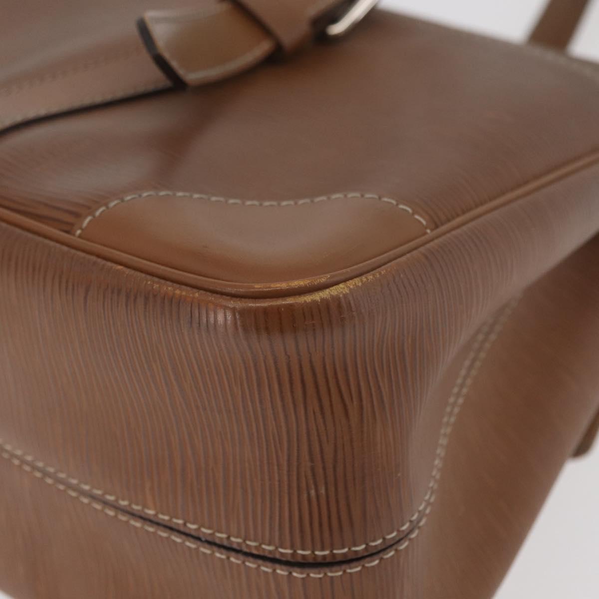 LOUIS VUITTON Epi Segur MM Shoulder Bag Brown Camel M58861 LV Auth 182606A