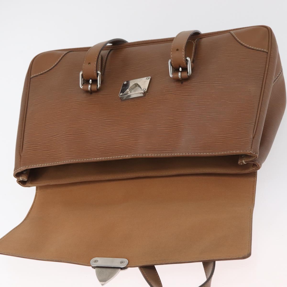 LOUIS VUITTON Epi Segur MM Shoulder Bag Brown Camel M58861 LV Auth 182606A