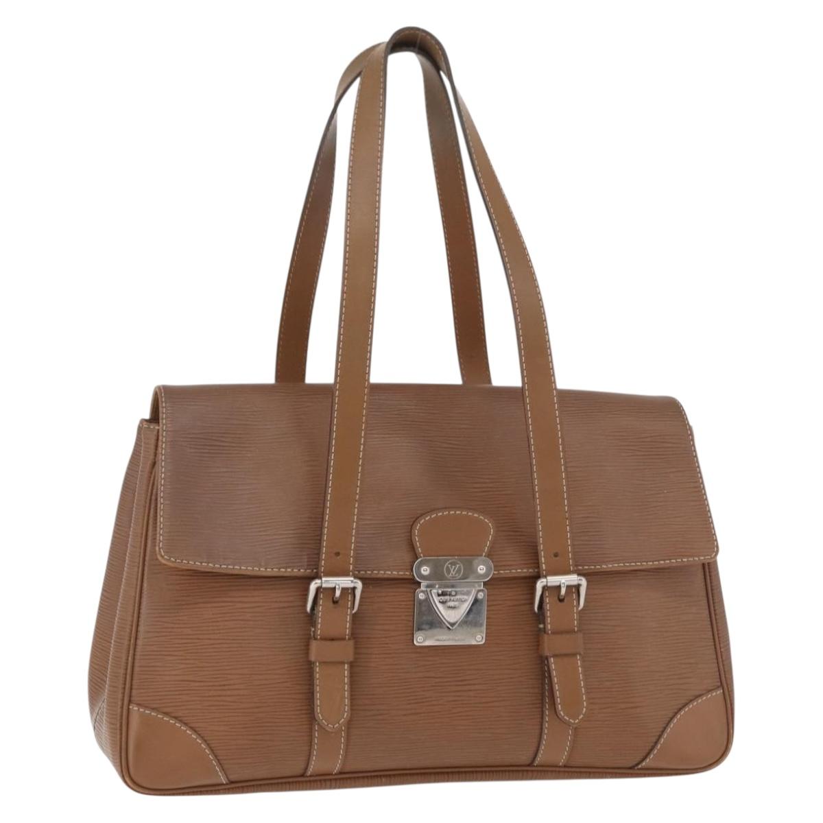 LOUIS VUITTON Epi Segur MM Shoulder Bag Brown Camel M58861 LV Auth 182606A