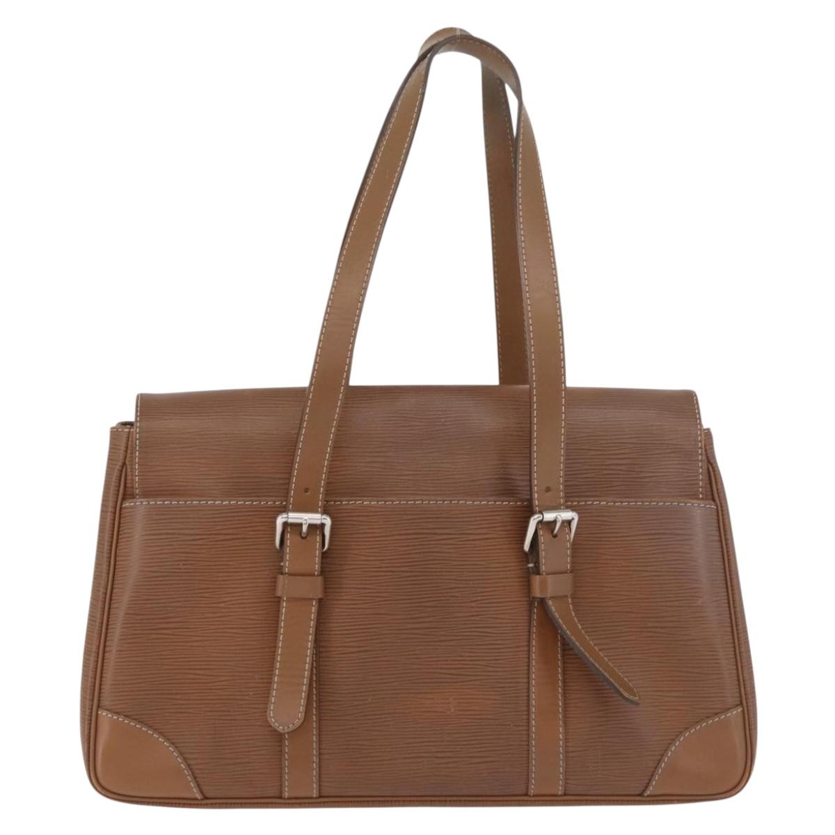 LOUIS VUITTON Epi Segur MM Shoulder Bag Brown Camel M58861 LV Auth 182606A