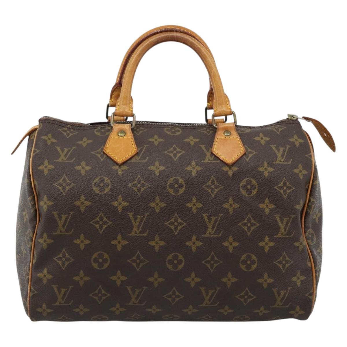 LOUIS VUITTON Monogram Speedy 30 Hand Bag M41526 LV Auth 182620A