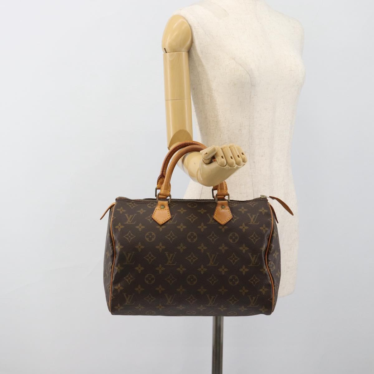 LOUIS VUITTON Monogram Speedy 30 Hand Bag M41526 LV Auth 182620A