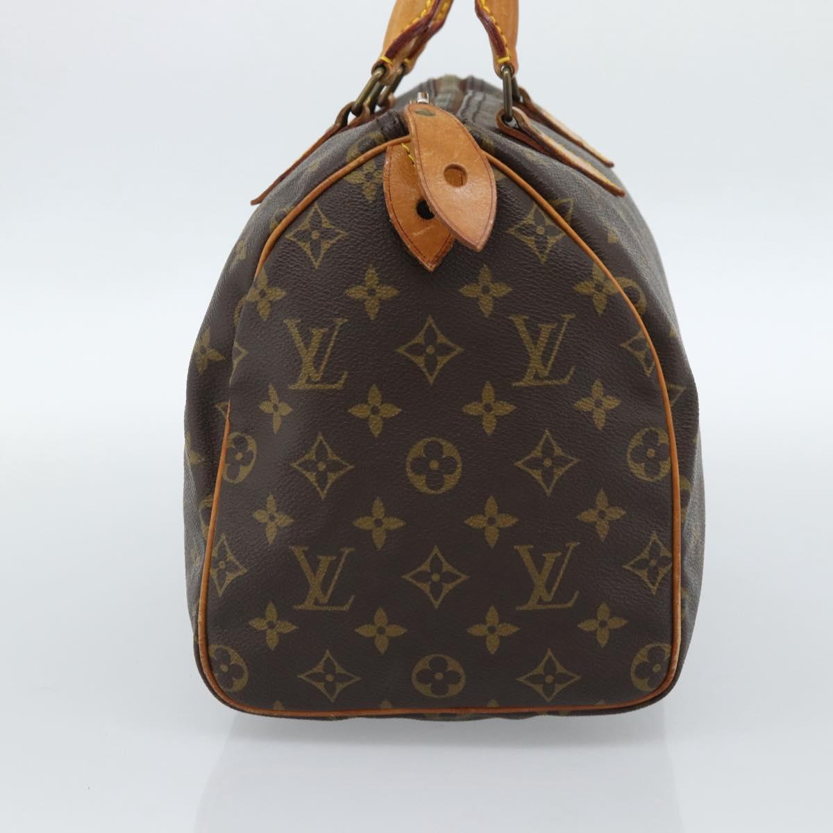 LOUIS VUITTON Monogram Speedy 30 Hand Bag M41526 LV Auth 182620A
