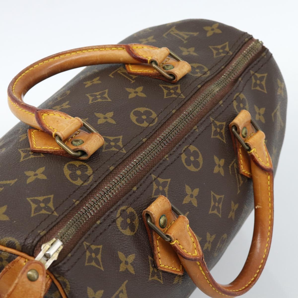 LOUIS VUITTON Monogram Speedy 30 Hand Bag M41526 LV Auth 182620A