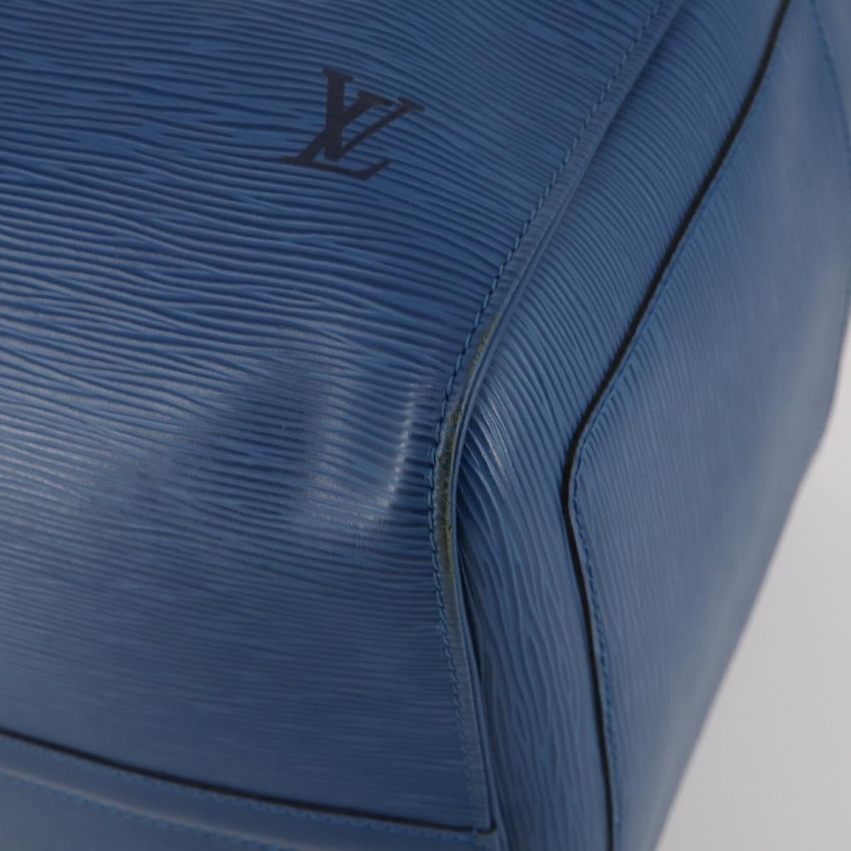 LOUIS VUITTON Epi Keepall 55 Boston Bag Toledo Blue M42955 LV Auth 182624