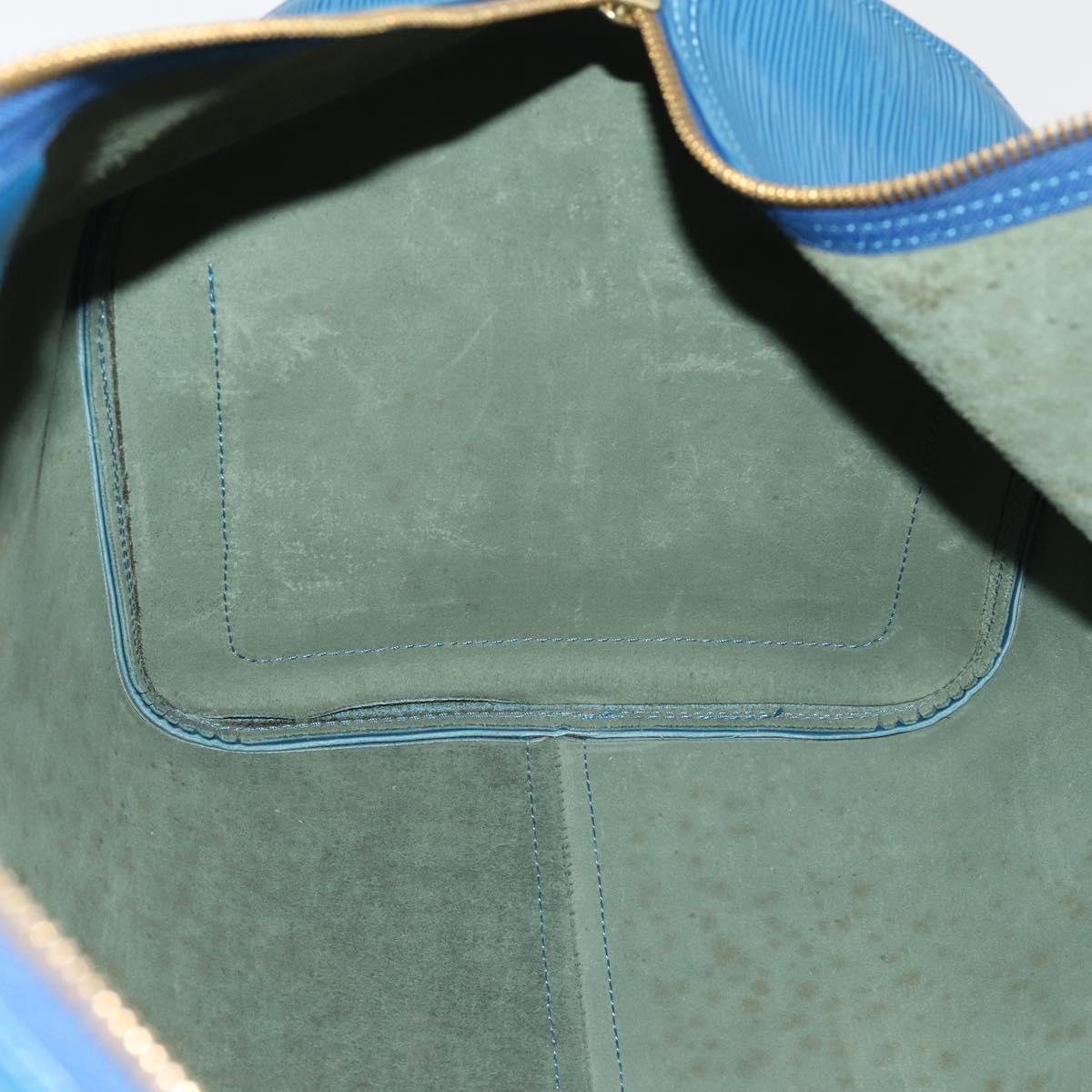 LOUIS VUITTON Epi Keepall 55 Boston Bag Toledo Blue M42955 LV Auth 182624