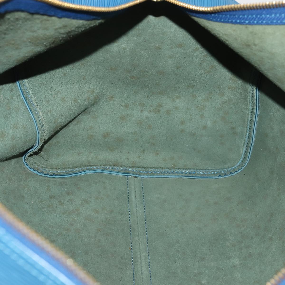 LOUIS VUITTON Epi Keepall 55 Boston Bag Toledo Blue M42955 LV Auth 182624