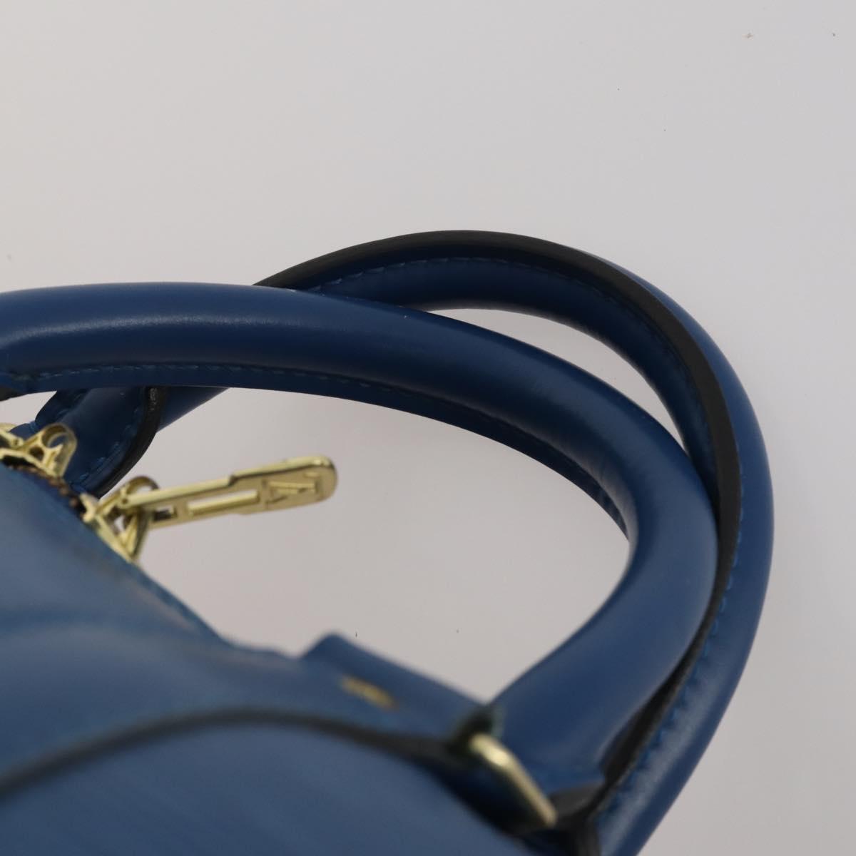 LOUIS VUITTON Epi Keepall 55 Boston Bag Toledo Blue M42955 LV Auth 182624