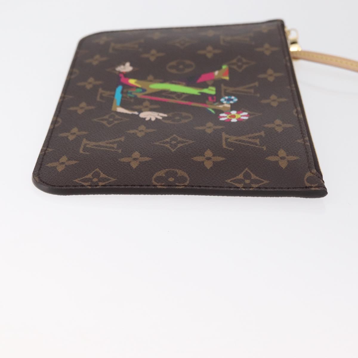 LOUIS VUITTON Monogram Takashi Murakami Neverfull MM Bag M13271 LV Auth 182628SM