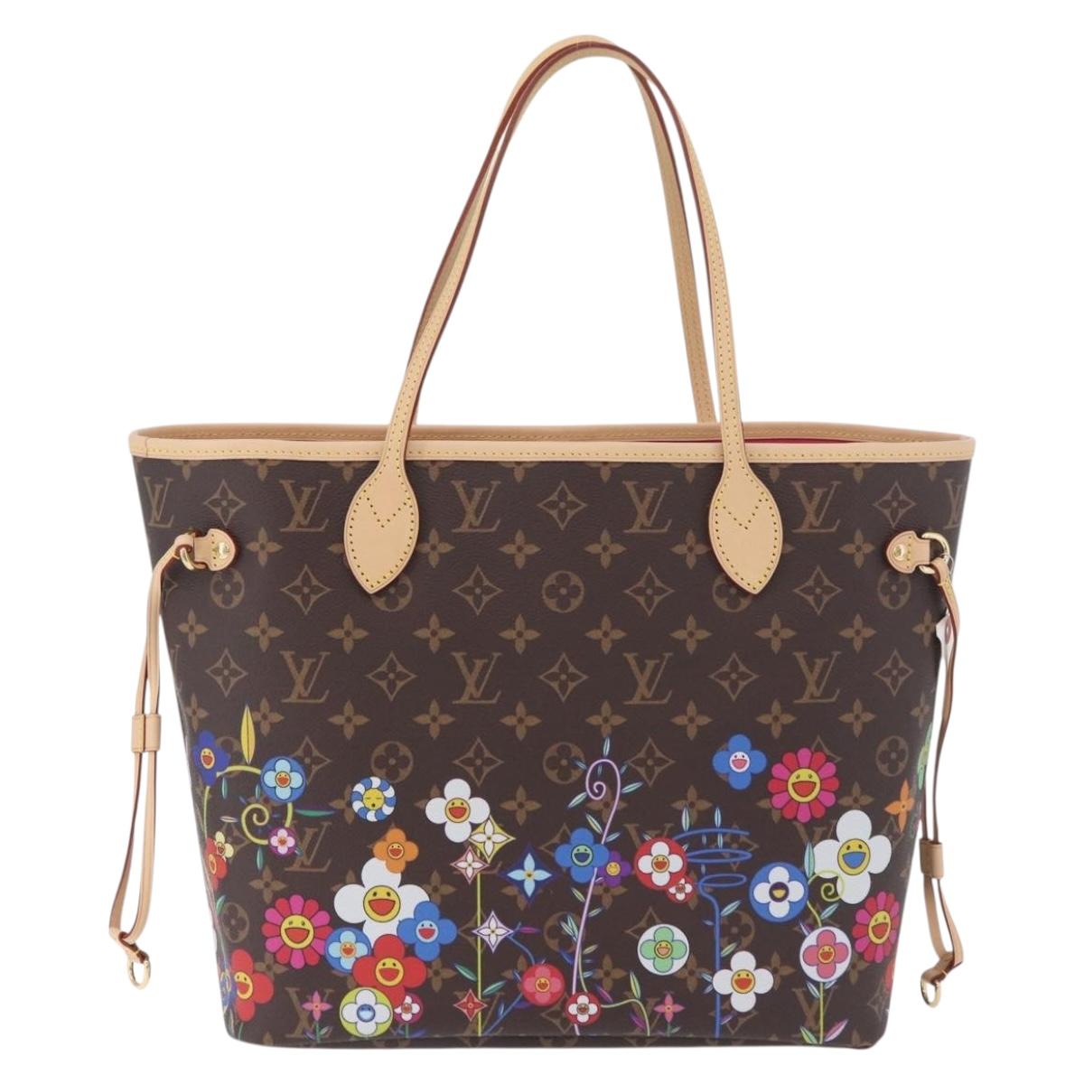 LOUIS VUITTON Monogram Takashi Murakami Neverfull MM Bag M13271 LV Auth 182628SM