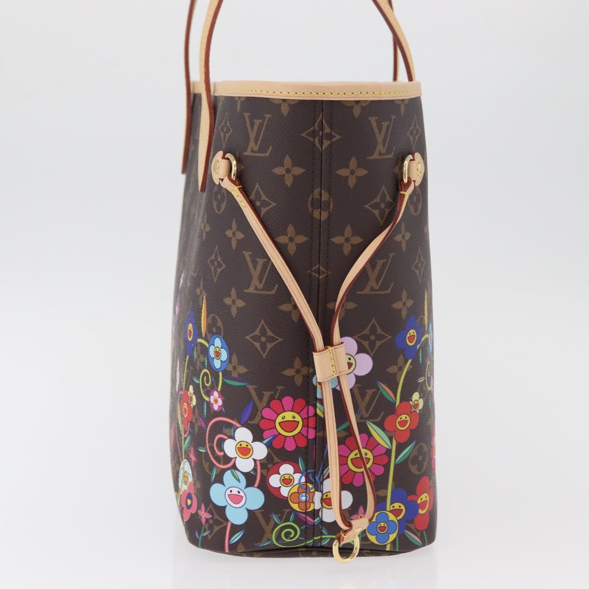 LOUIS VUITTON Monogram Takashi Murakami Neverfull MM Bag M13271 LV Auth 182628SM