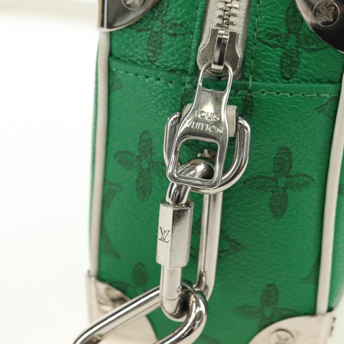 LOUIS VUITTON Monogram Everyday Mini Soft Trunk Bag Green M80816 Auth 182630M