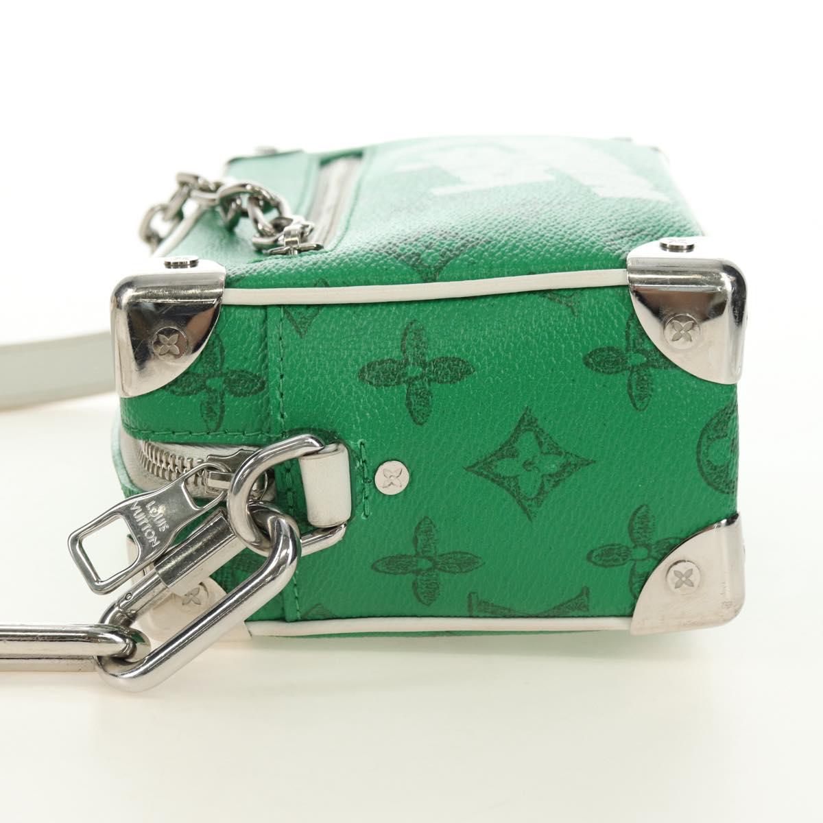 LOUIS VUITTON Monogram Everyday Mini Soft Trunk Bag Green M80816 Auth 182630M