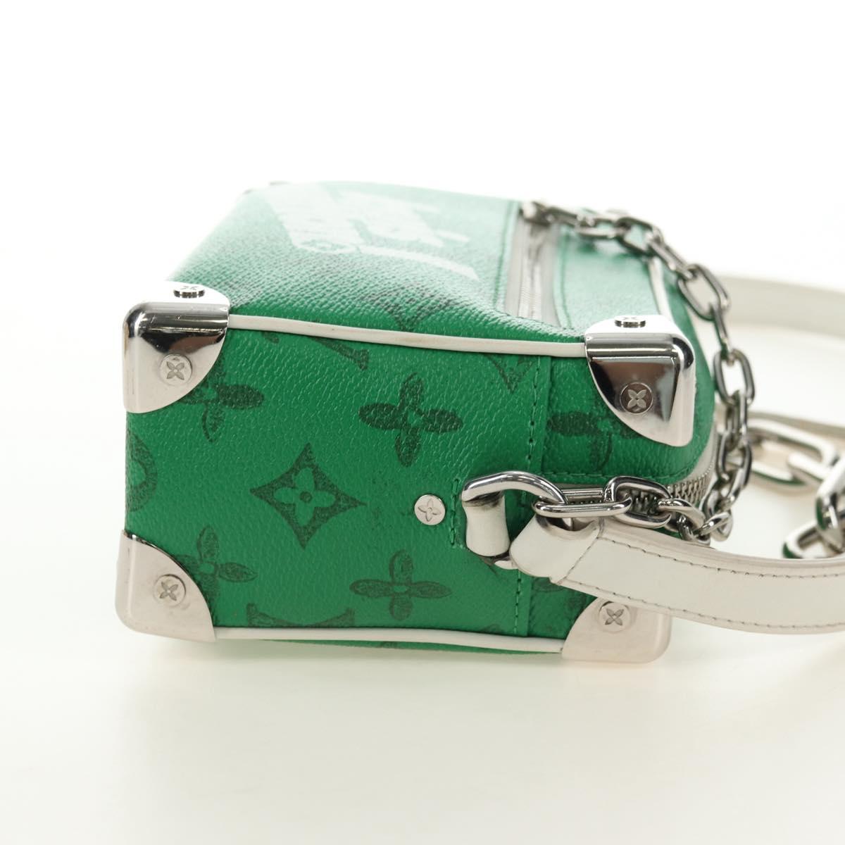 LOUIS VUITTON Monogram Everyday Mini Soft Trunk Bag Green M80816 Auth 182630M
