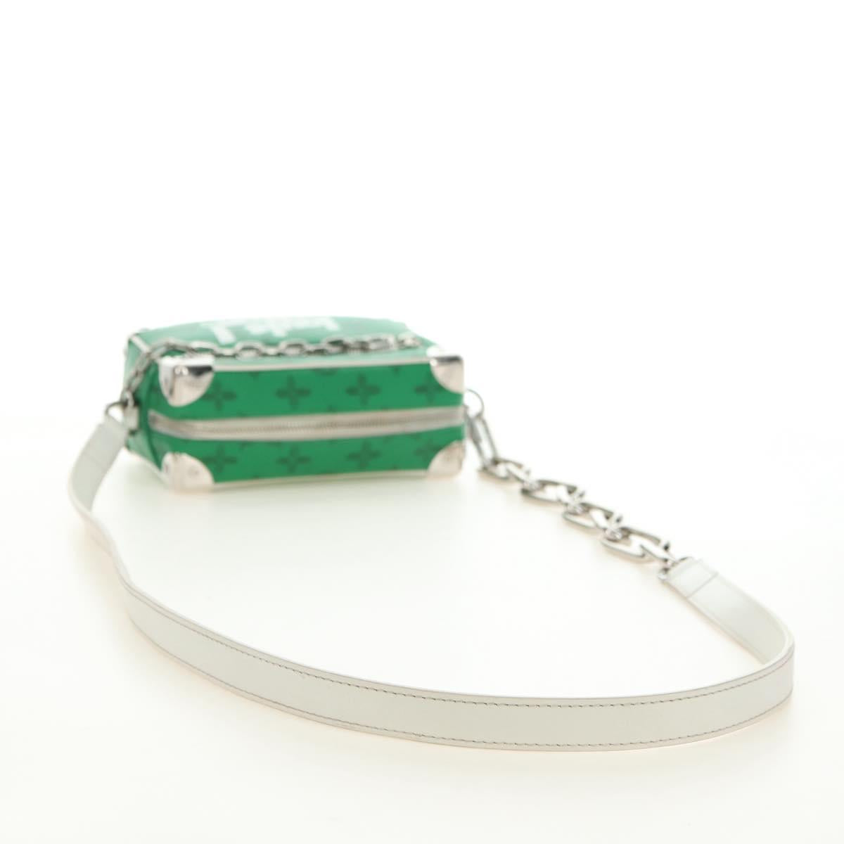 LOUIS VUITTON Monogram Everyday Mini Soft Trunk Bag Green M80816 Auth 182630M
