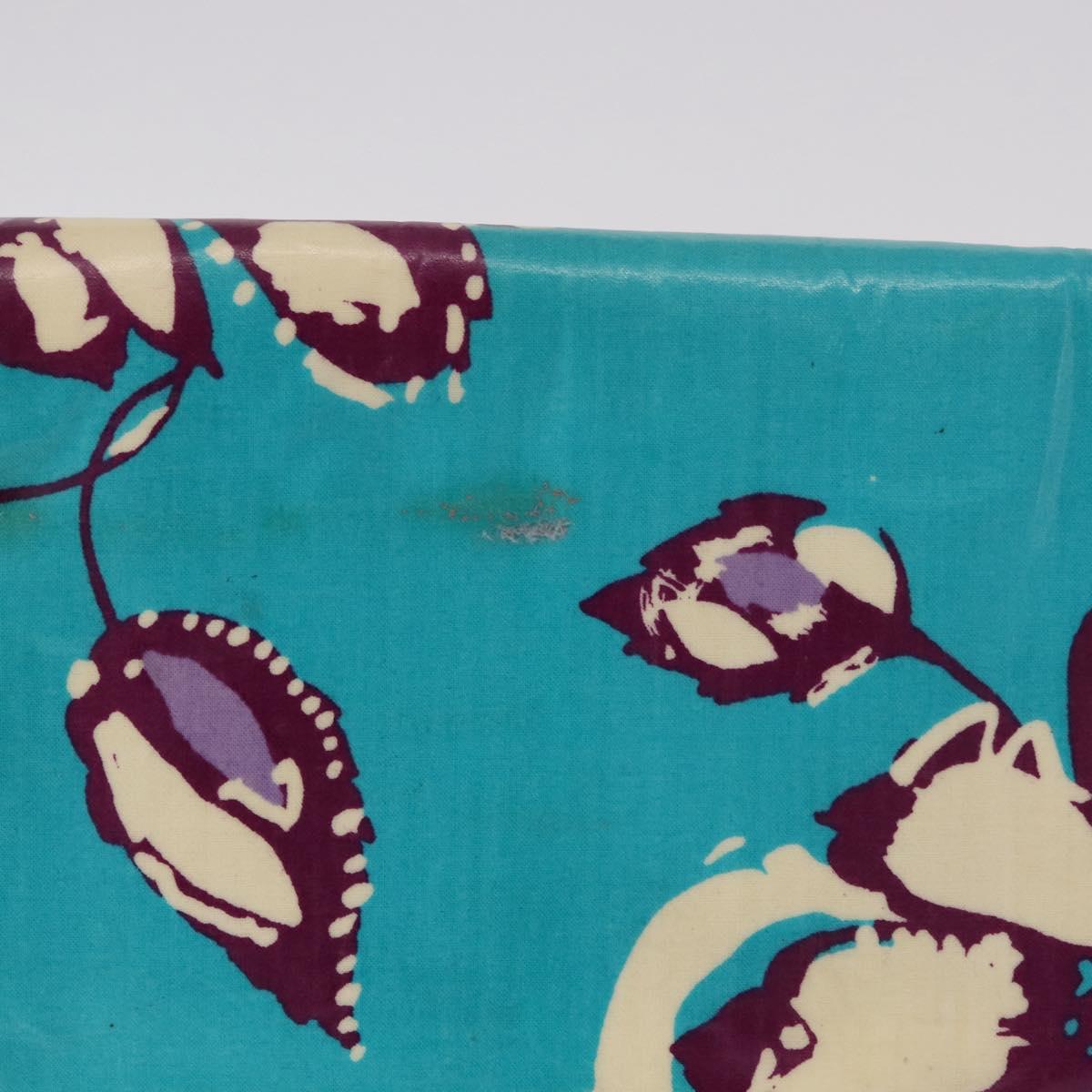 CHANEL Pouch PVC Canvas Green CC Auth 182645
