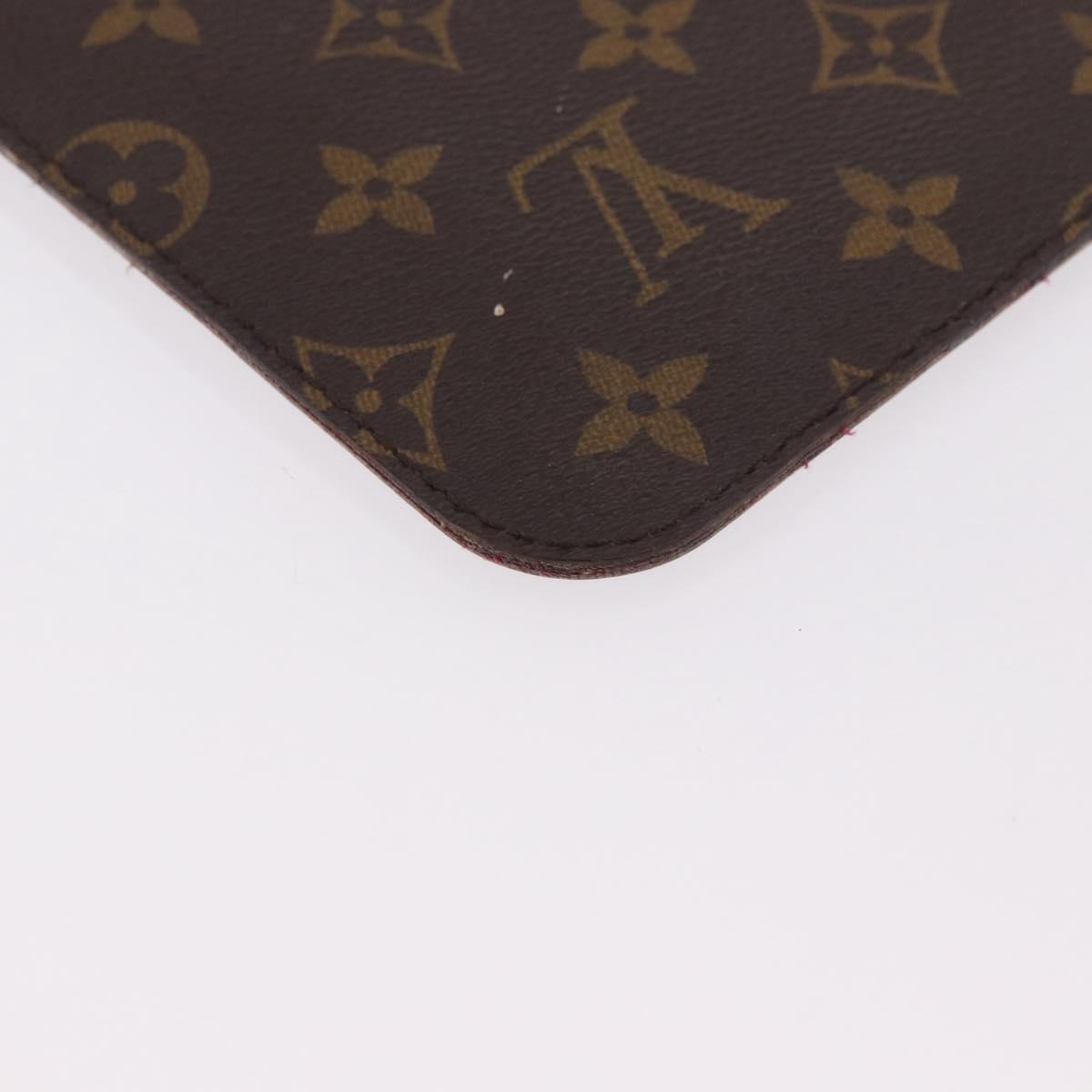 LOUIS VUITTON Monogram Neverfull MM Pouch Accessory Pouch LV Auth 182653A