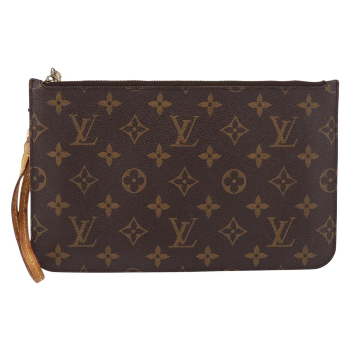 LOUIS VUITTON Monogram Neverfull MM Pouch Accessory Pouch LV Auth 182653A