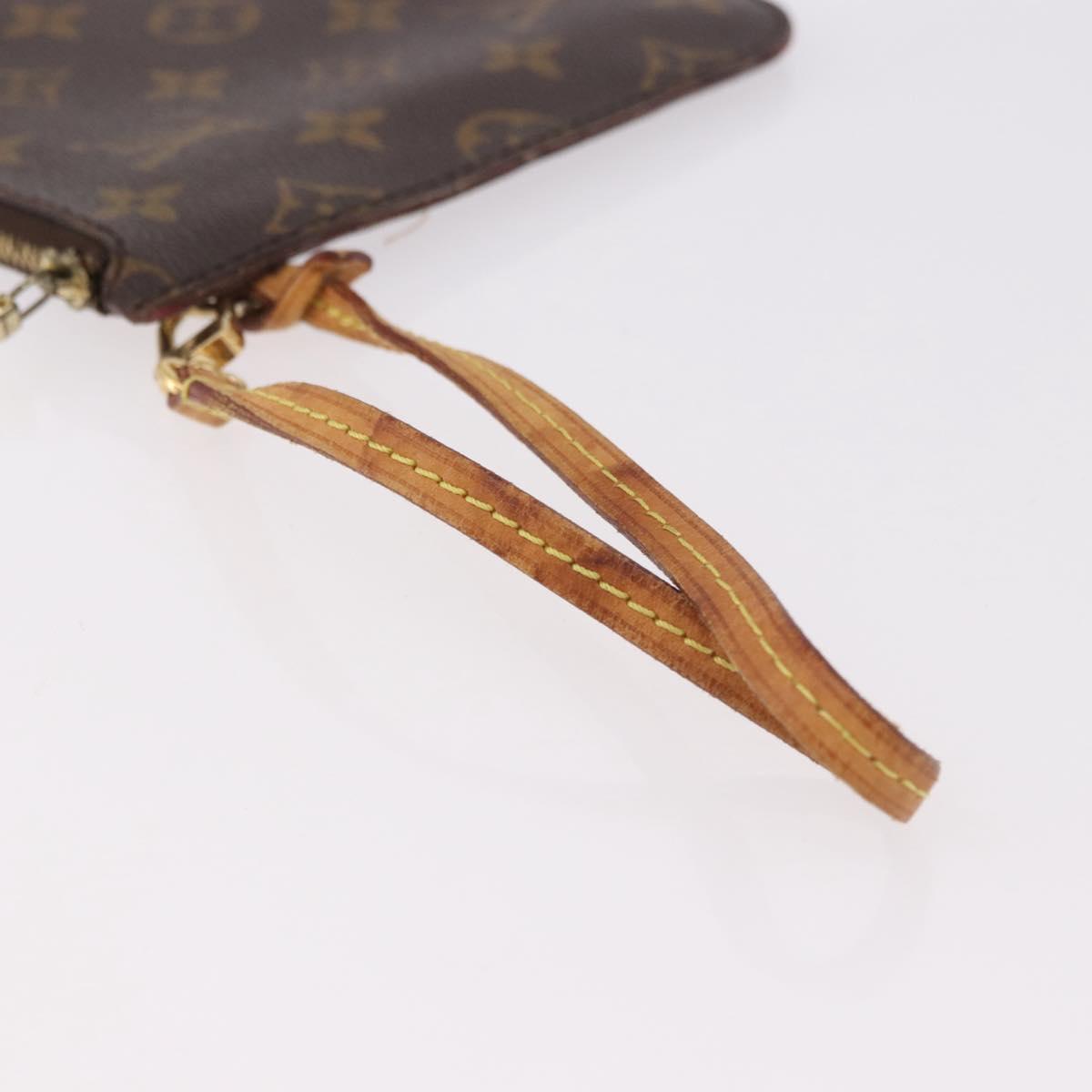 LOUIS VUITTON Monogram Neverfull MM Pouch Accessory Pouch LV Auth 182653A
