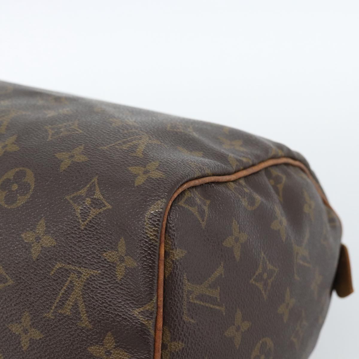 LOUIS VUITTON Monogram Speedy 30 Hand Bag M41526 LV Auth 182659