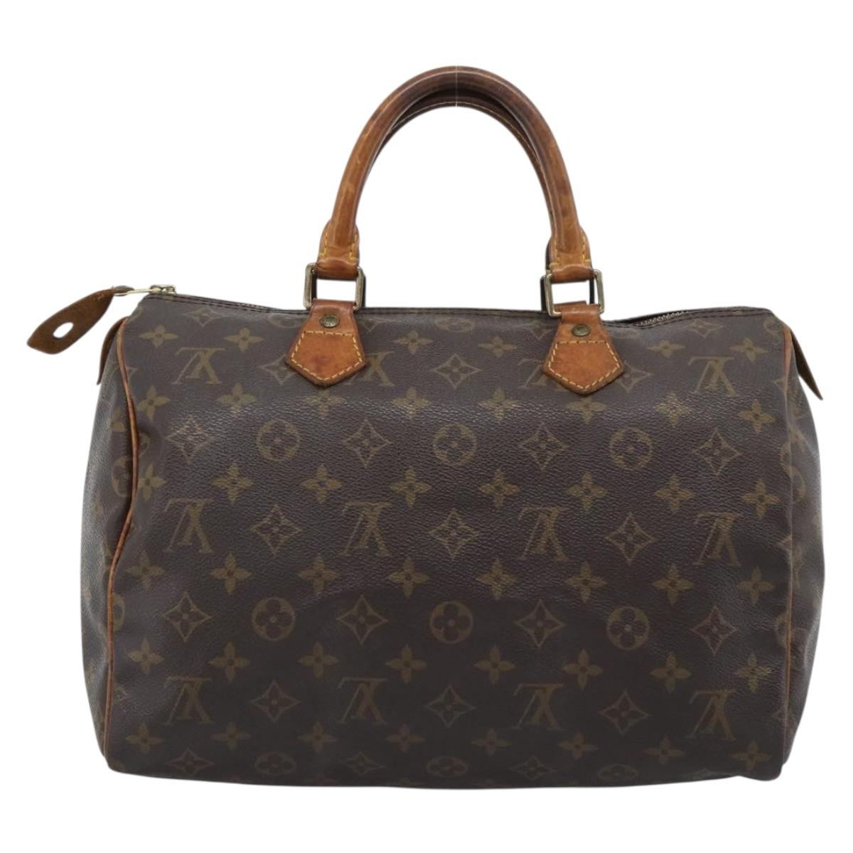 LOUIS VUITTON Monogram Speedy 30 Hand Bag M41526 LV Auth 182659