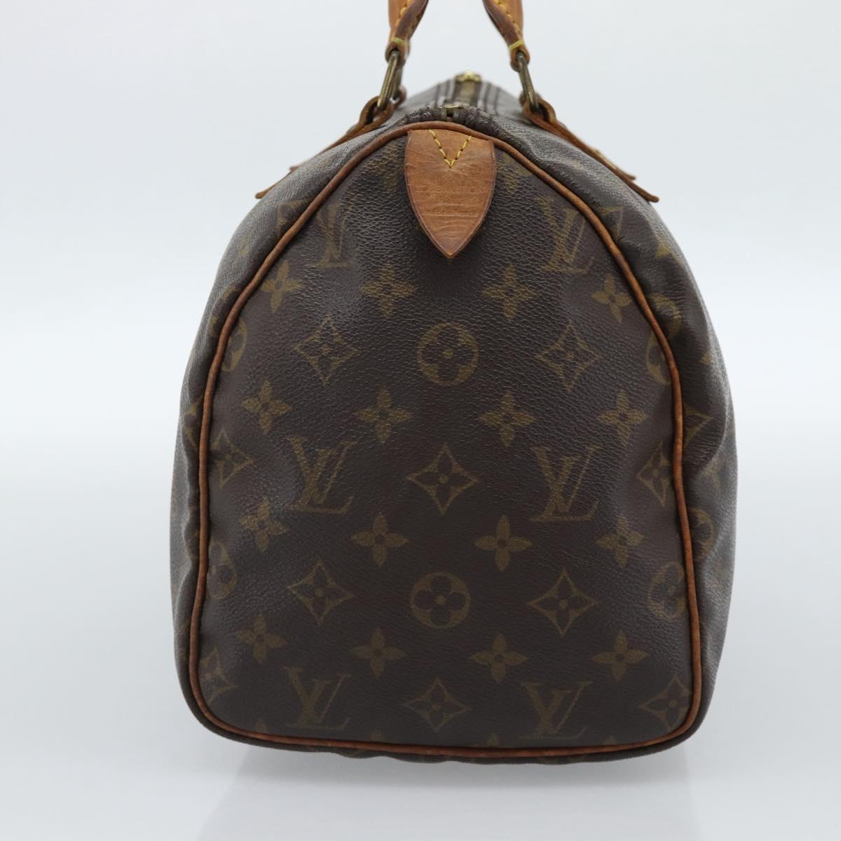 LOUIS VUITTON Monogram Speedy 30 Hand Bag M41526 LV Auth 182659
