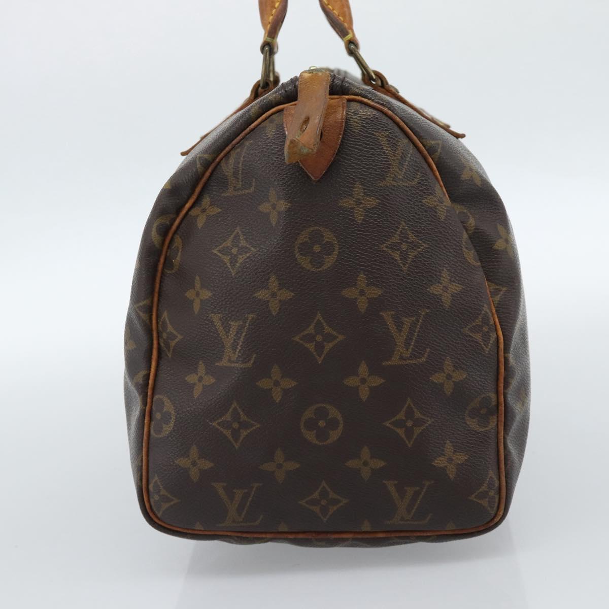 LOUIS VUITTON Monogram Speedy 30 Hand Bag M41526 LV Auth 182659