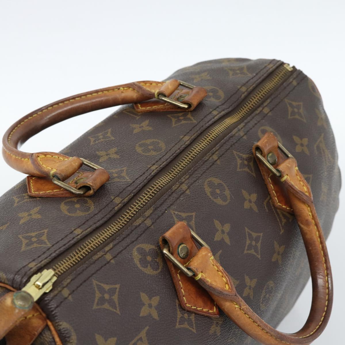 LOUIS VUITTON Monogram Speedy 30 Hand Bag M41526 LV Auth 182659