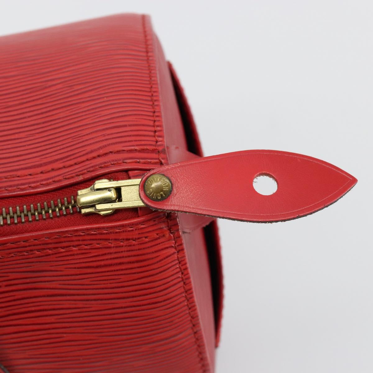 LOUIS VUITTON Epi Speedy 25 Hand Bag Castilian Red M43017 LV Auth 182664A