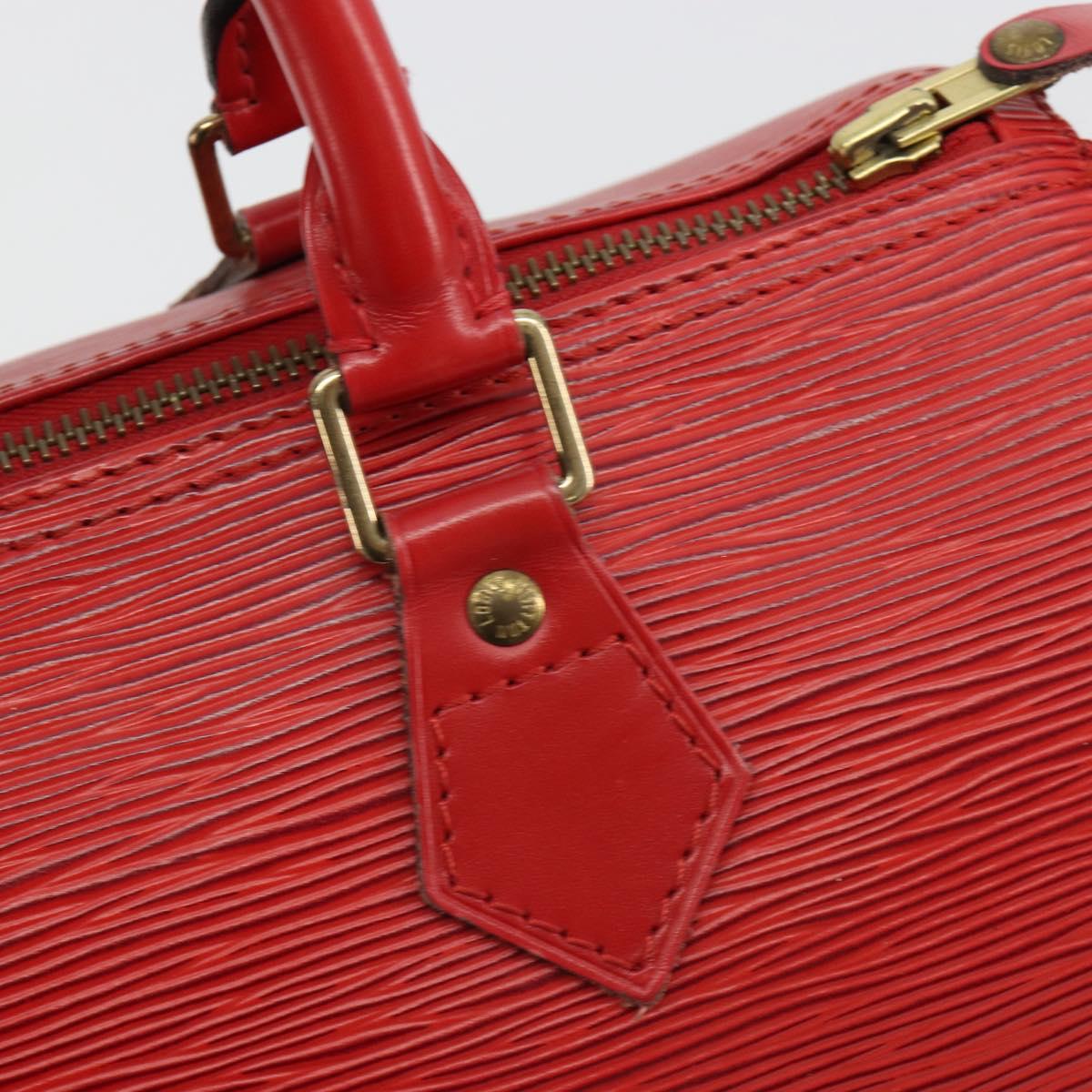 LOUIS VUITTON Epi Speedy 25 Hand Bag Castilian Red M43017 LV Auth 182664A