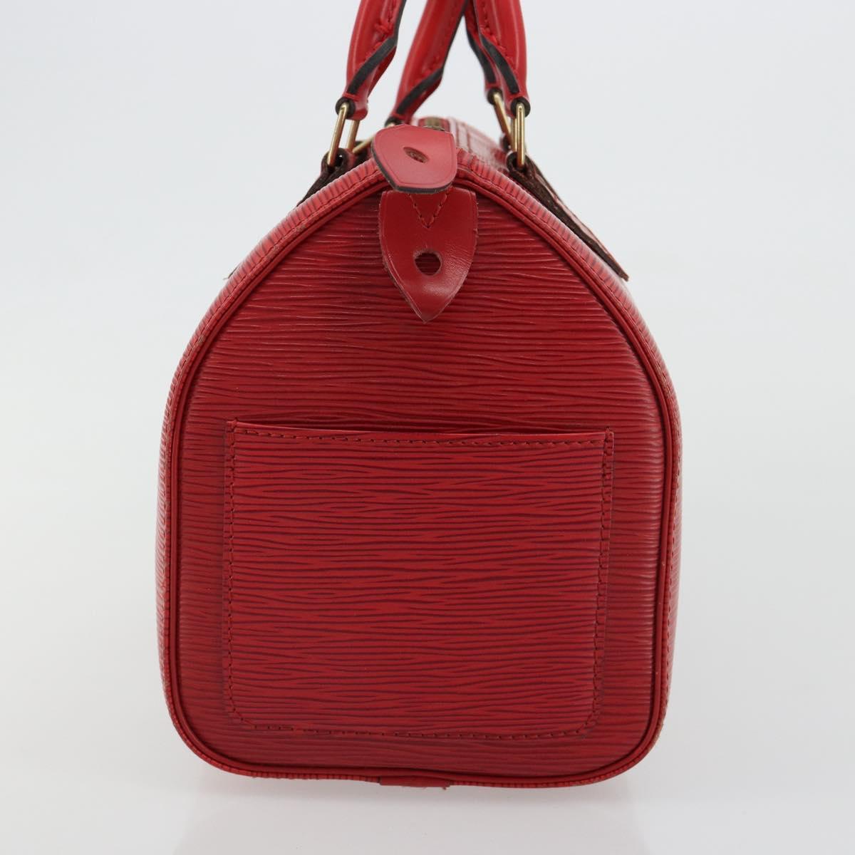 LOUIS VUITTON Epi Speedy 25 Hand Bag Castilian Red M43017 LV Auth 182664A