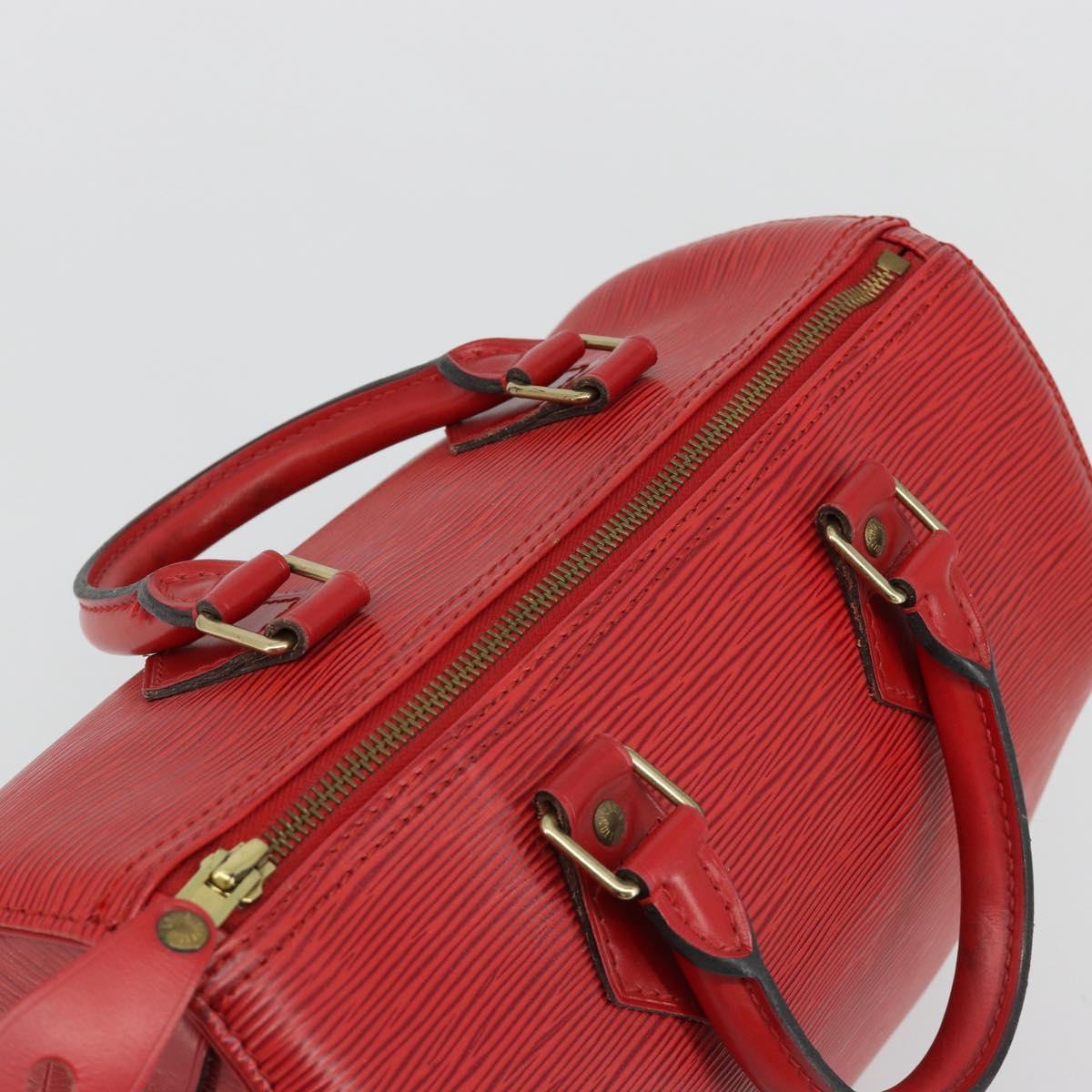 LOUIS VUITTON Epi Speedy 25 Hand Bag Castilian Red M43017 LV Auth 182664A