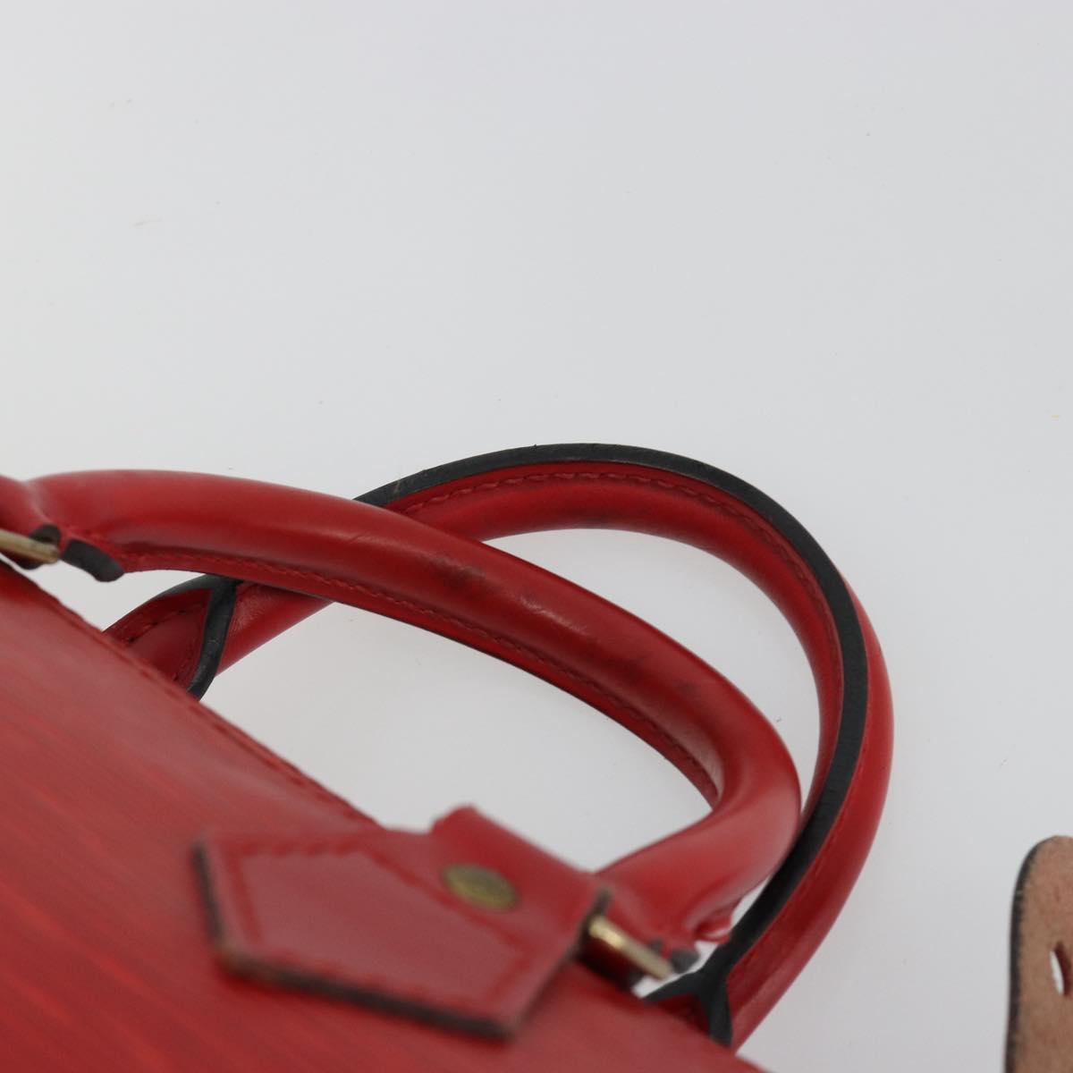 LOUIS VUITTON Epi Speedy 25 Hand Bag Castilian Red M43017 LV Auth 182664A