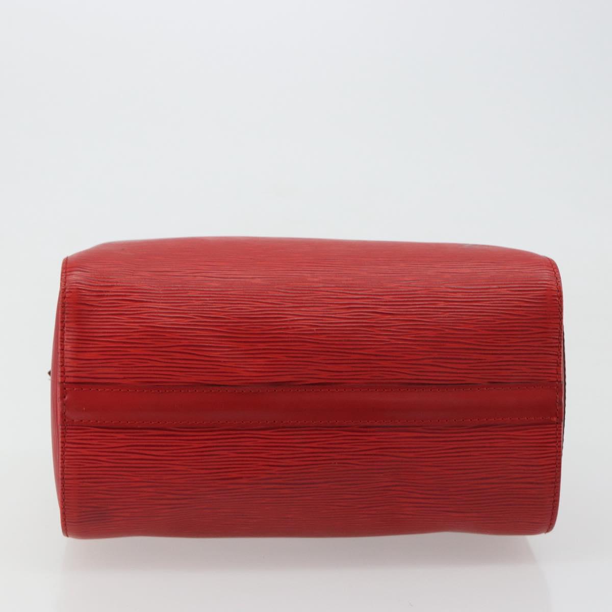 LOUIS VUITTON Epi Speedy 25 Hand Bag Castilian Red M43017 LV Auth 182664A
