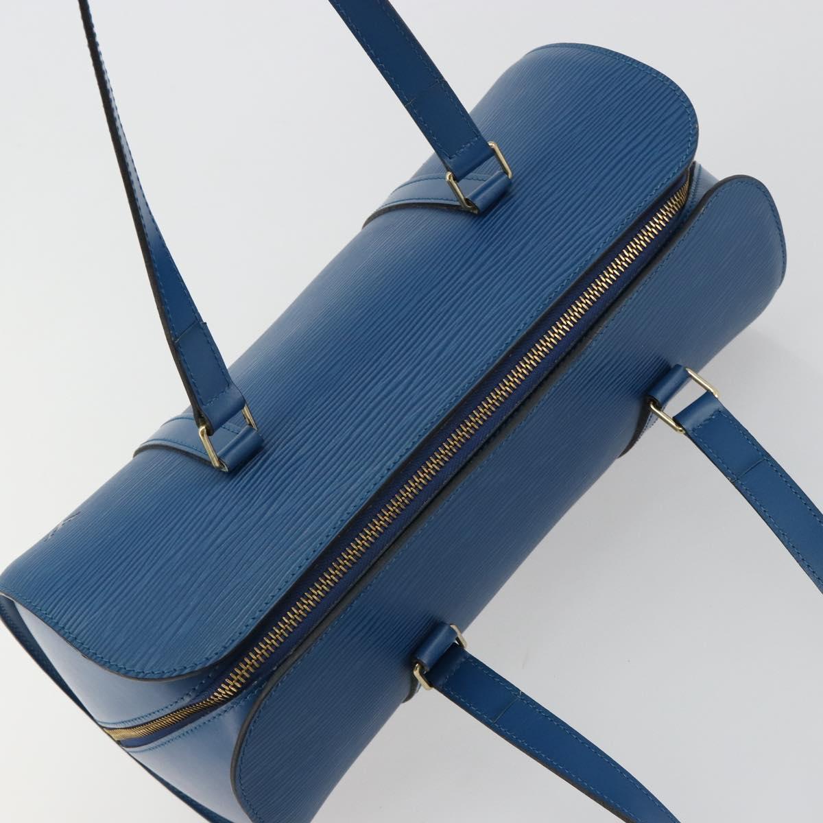 LOUIS VUITTON Epi Soufflot Hand Bag Blue M52225 LV Auth 182665A