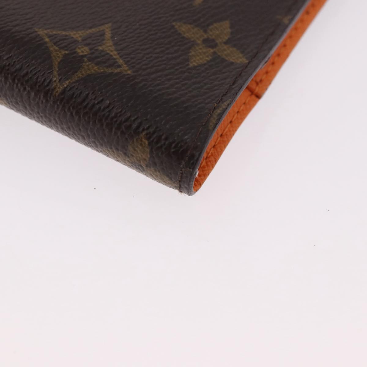 LOUIS VUITTON Monogram Agenda Koala PM Planner Cover Orange R21015 Auth 182674A