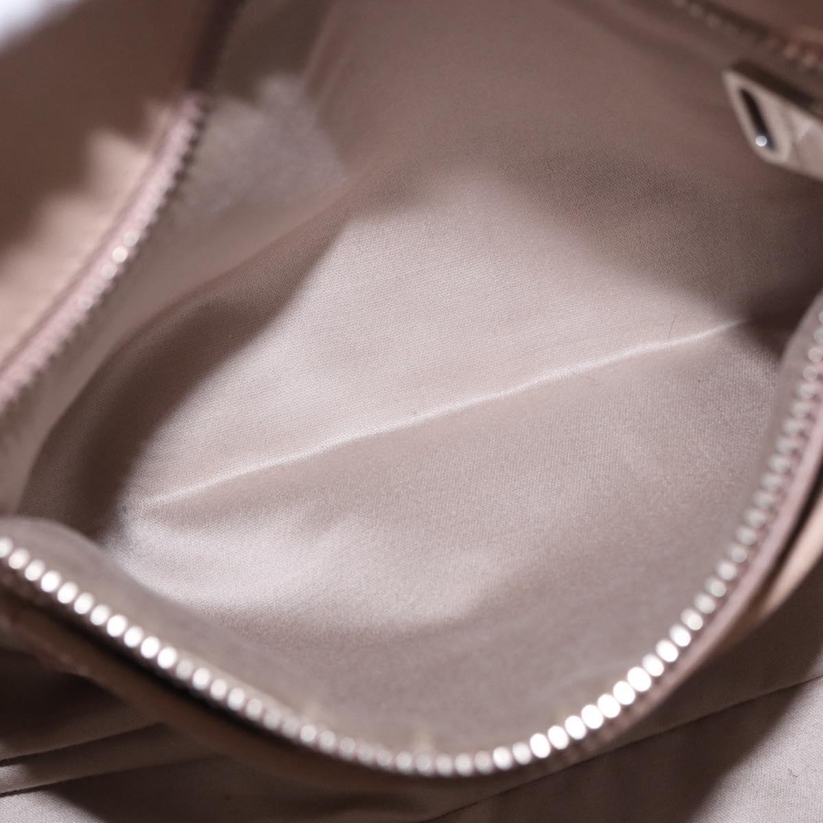Miu Miu Matelasse Chain Hand Bag Leather 2way Pink Silver Auth 182680A