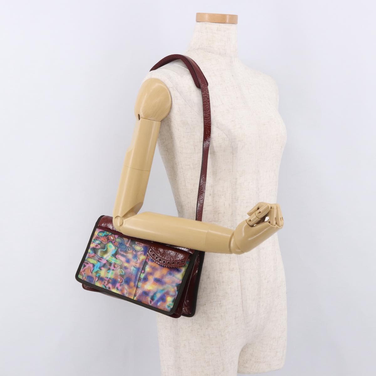 Miu Miu Shoulder Bag Leather Red Auth 182689